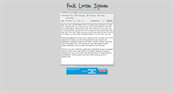 Desktop Screenshot of fucklorem.com