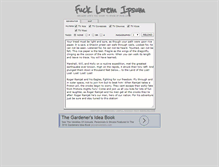 Tablet Screenshot of fucklorem.com